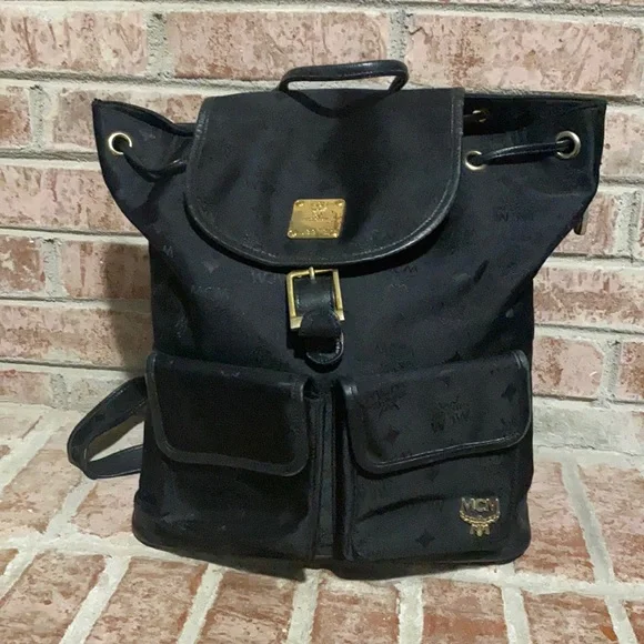 Women's MCM black backpack - Picture 1 of 12